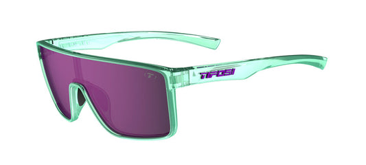 Tifosi Sanctum sunglasses, Aqua Shimmer Rose Mirror lenses, stylish & lightweight frame.
