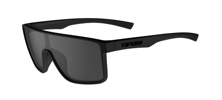 Tifosi Sanctum Blackout Smoke sunglasses: sleek, black frame with smoke lenses.
