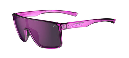 Tifosi Sanctum sunglasses, Purple Punch Purple Mirror AR lenses, stylish purple frame.
