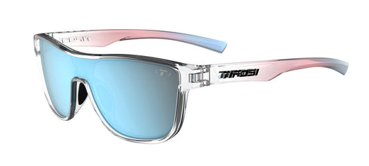 Tifosi Sizzle sunglasses, Avant Clear Smoke Bright Blue Mirror lenses, pink & blue ombre temples.
