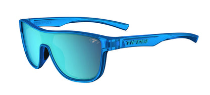 Tifosi Sizzle sunglasses, electric blue smoke tint with blue mirror lenses.
