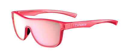 Tifosi Sizzle sunglasses, radiant rose pink mirror AR lenses, stylish & sporty design.
