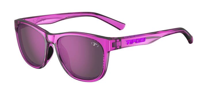 Tifosi Swank sunglasses, Purple Punch Purple Mirror AR lenses, in a vibrant purple frame.
