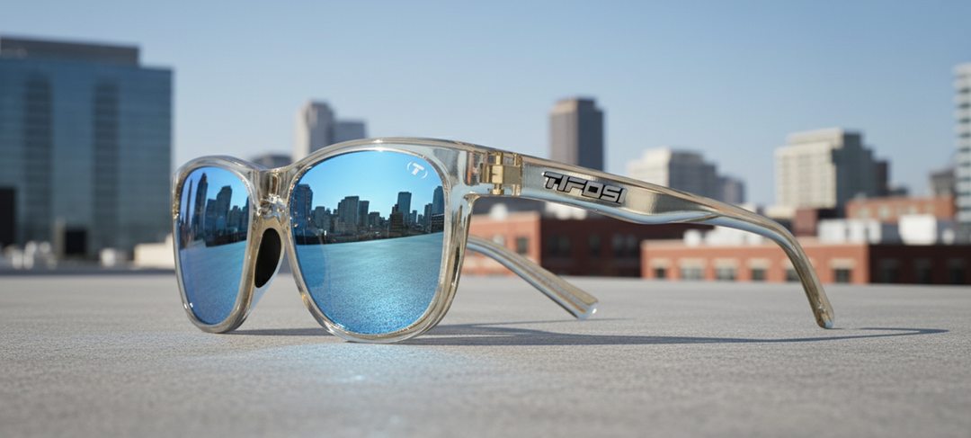 Tifosi Swank, Golden Ray Sky Blue Mirror