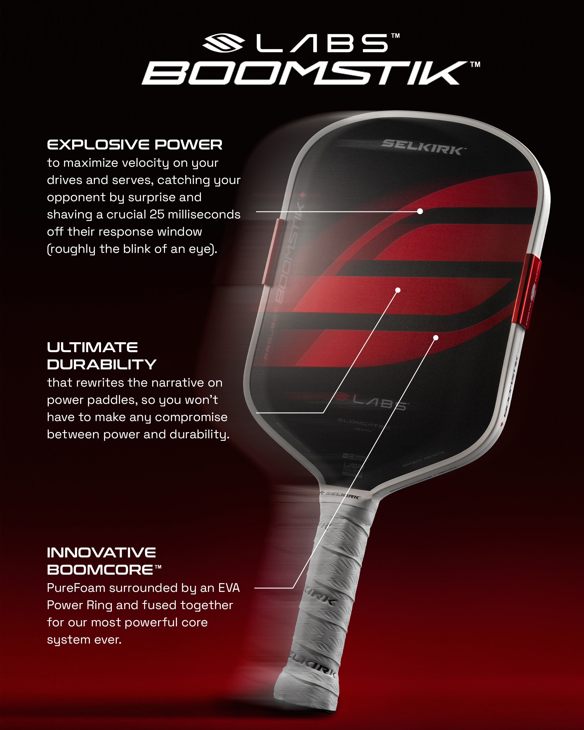 Selkirk Labs Project Boomstik Widebody 16mm Paddle – Get2Eleven