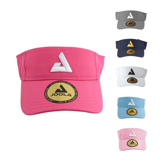 Joola Trinity Visor: Pink visor with white logo, multiple colors available.
