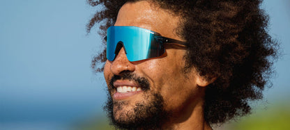 Tifosi Vogel SL, Crystal Smoke Bright Blue Mirror