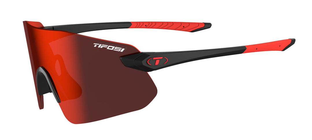 Tifosi Vogel SL, Matte Black Smoke Red Mirror