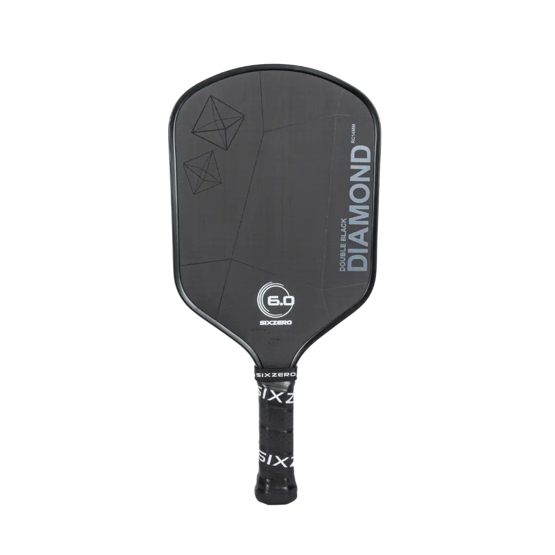 SixZero Double Black Diamond Control 16mm Pickleball Paddle with free cover
