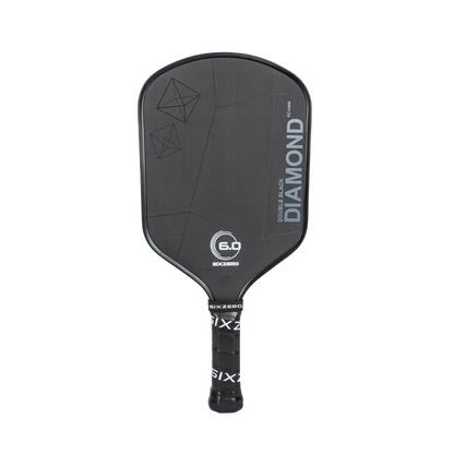 SixZero Double Black Diamond Control 16mm Pickleball Paddle with free cover
