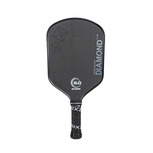 SixZero Double Black Diamond Control 16mm Pickleball Paddle with free cover
